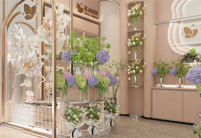绿植鲜花展柜